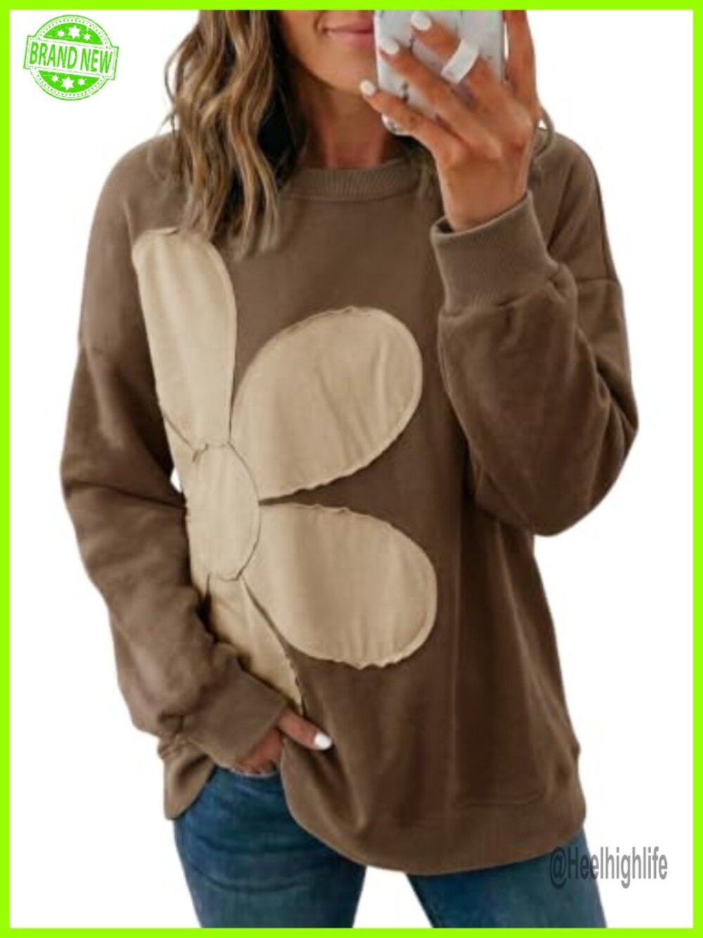 Dokotoo Womens Lightweight Crewneck Sweatshirt Long Sleeve Pullover Top